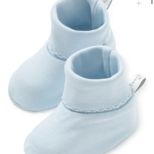 Blue Kissy Basics Booties