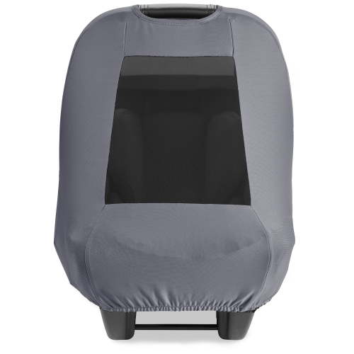 Skip Hop All Seasons Baby Car Seat Cover 4 in 1 Universal Fit with UPF40+ Sunshade and Water Resistant Fabric Grey