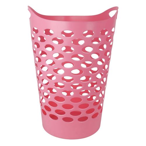 Pink Flexible Laundry Hamper, 60L