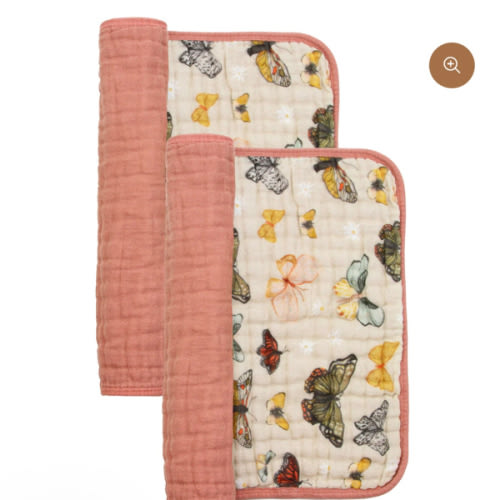 Cloud Muslin™ Burp Cloth 2 Pack - Amelia/Rose