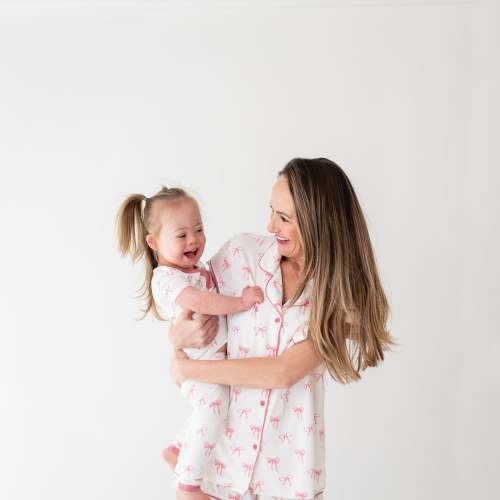 Women’s Short Sleeve Pajama Set in Bow
