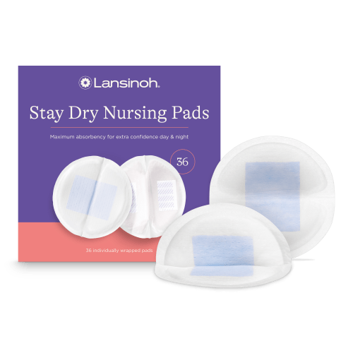 Lansinoh Stay Dry Disposable Nursing Pads for Breastfeeding, 36 Count