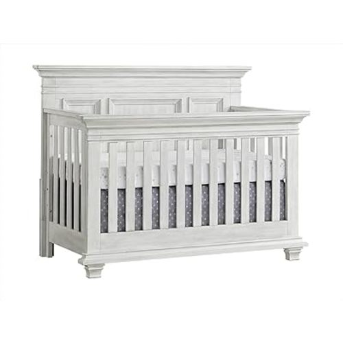 Oxford Baby Weston 4-in-1 Convertible Crib, Vintage White, GreenGuard Gold Certified