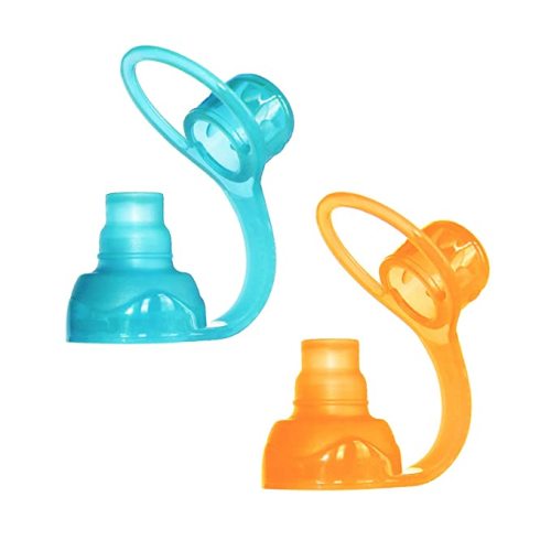 Amazon.com : ChooMee SoftSip Food Pouch Top | Baby Led Weaning | No Spill Flow Control Valve, Protects Childs Mouth, 100% Silicone, BPA Free | 2CT Orange Aqua : Baby Eating Utensils : Baby