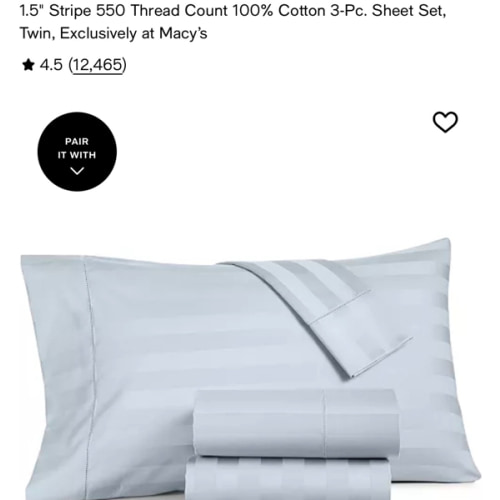 1.5" Stripe 550 Thread Count Collection