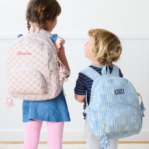 Block Print Quilted Backpack