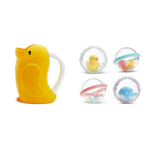 Munchkin® DucklingTM Shampoo Bath Rinser and Float & Play BubblesTM Baby Bath Toys, 4 Count