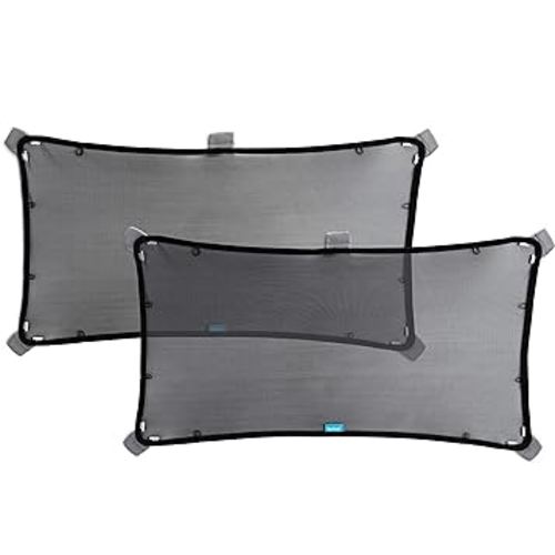 Munchkin® Brica® Magnetic Stretch to Fit™ Sun Shade, Black, 2 Pack