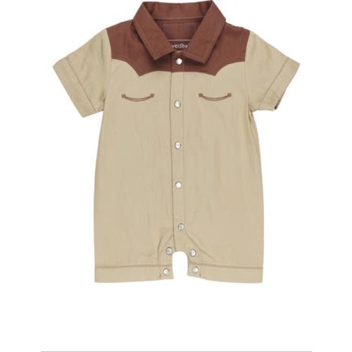 Organic Cotton Western Romper, 6-9m (16-19 lbs)