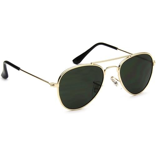 Baby Boy Girl Classic Aviator Style Retro Metal Sunglasses