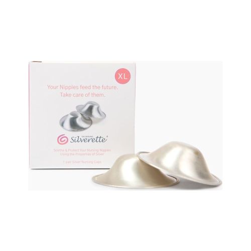 Silverette Original Silver Nursing Cups - Soothe and Protect Your Nursing Nipples - Made in Italy