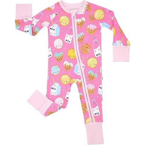 Little Sleepies Pajamas for Baby Boys & Girls, Viscose from Bamboo Baby Pajamas, Snug Baby Sleeper, Toddler PJs, 2-Way Zipper