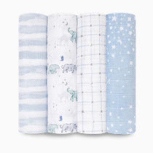 Aden + Anais Cotton Muslin Swaddle 4-Pack - Rising Star