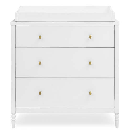 Serena 3 Drawer Dresser with Changing Top and Interlocking Drawers | Delta Children