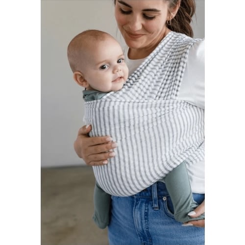Solly Baby Wrap- Natural & Grey Stripe