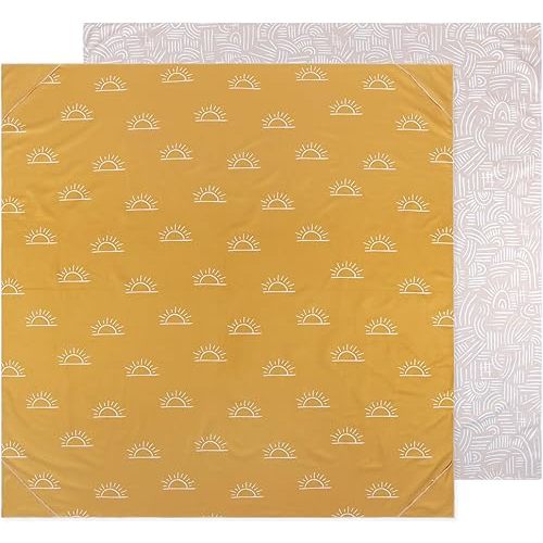 Bumkins Throw Blanket Towel, Toddler, Kids and Baby, Travel, Beach, Picnic, Outdoor Indoor Play, Soft, Lightweight, Microfiber Resists Sand and Debris, Reversible, 58in x 58in – Desert Boho