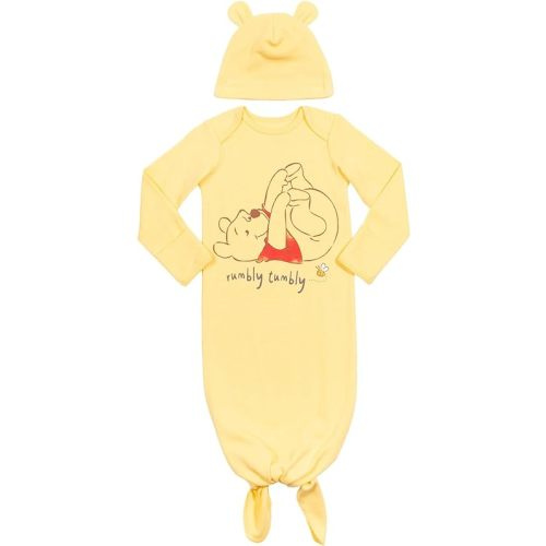 Disney Pixar Monsters Inc. Lion King Winnie The Pooh Simba Mike Baby Long Sleeve Cosplay Swaddle Sleeper Gown and Hat Infant