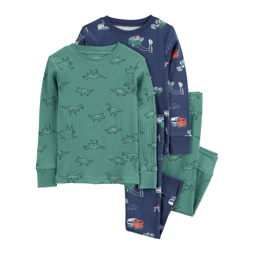 Baby 4-Piece Dinosaur & Trucks Cotton Blend Pajamas - Carter's | Carter's