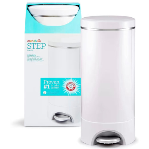 Munchkin STEP Diaper Pail, Powered by Arm & Hammer : Target