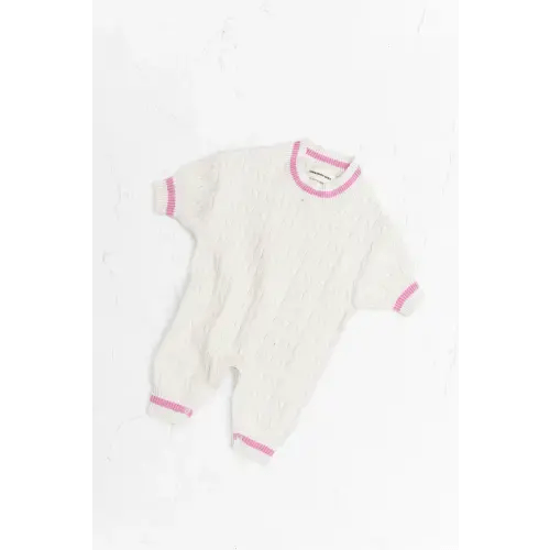 Prep Lounge Suit - Baby Pink