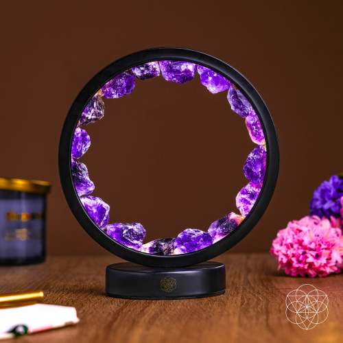 I Am At Peace - Spiritual Protection Amethyst Lamp – Conscious Items