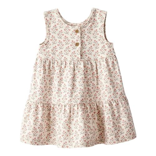 little planet by carter's Baby Girls' Dress Made with Organic Cotton, Floral