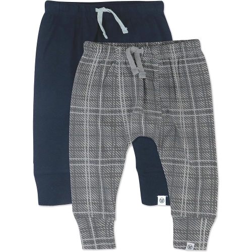 HonestBaby Multipack Honest Pants Joggers Pull on 100% Organic Cotton for Infant Baby and Toddler, Boys, Girls, Unisex