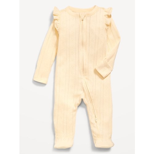 Printed 2-Way-Zip Sleep & Play Footed One-Piece for Baby