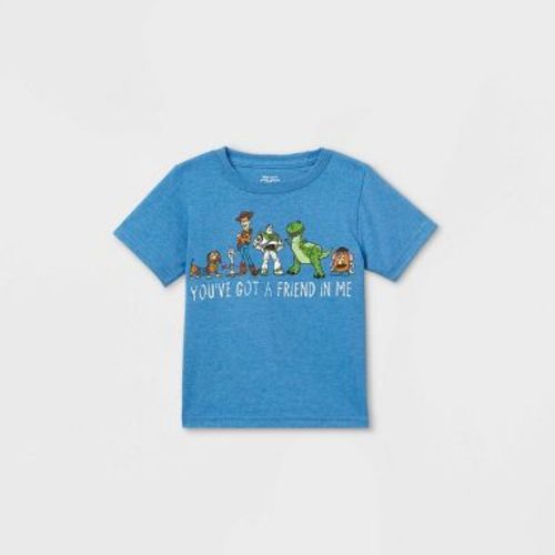 Toddler Boys' Toy Story 'Friend In Me' Short Sleeve Graphic T-Shirt - Blue 18M