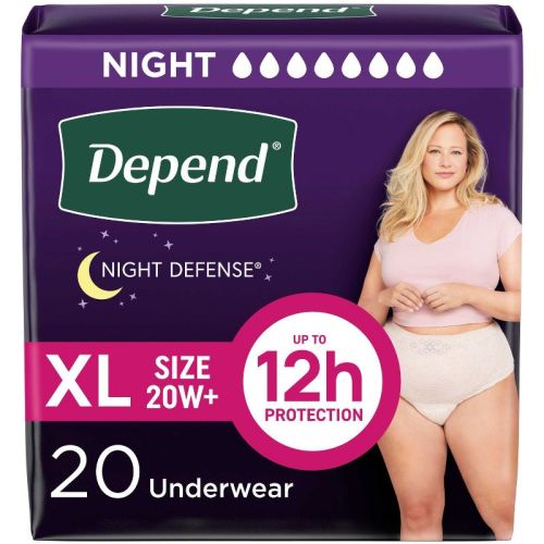 Depend Night Defense Incontinence Underwear - Women's - XL