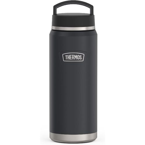 THERMOS ICON SERIES Water Bottle with Screw Top Lid - 40 Ounce, Granite - Stainless Steel Vacuum Insulated Water Bottle with Lid