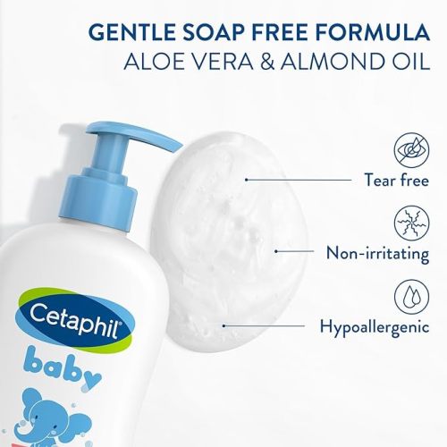 Cetaphil Baby Wash & Shampoo with Organic Calendula, Tear Free, Paraben, Colorant and Mineral Oil Free, 13.5 Fl. Oz
