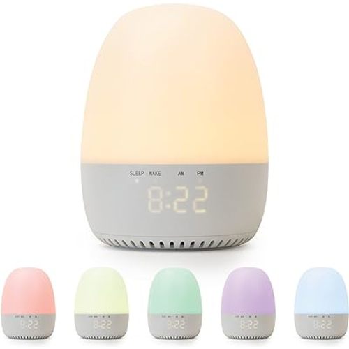 Yogasleep Light to Rise White Noise Sound Machine & Sleep Trainer with Night Light. Sleep Aid for Baby & Toddler, 30 Soothing Sounds Including Lullabies & Nature Sounds, Registry & Nursery Must Have