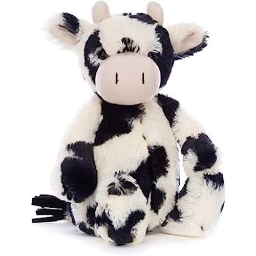 Jellycat Bashful Cow Calf Stuffed Animal, Medium, 12 inches