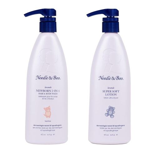 Noodle & Boo Newborn 2-in-1 Baby Shampoo and Body Wash, Tear-Free, Hypoallergenic, Plant-Based Baby Bath Essentials, Moisturizing, pH-Balanced, Vitamin-Enriched, Pediatrician-Tested