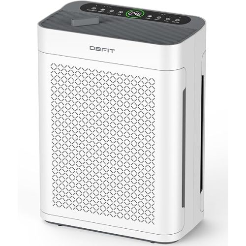 Air Purifiers for Home Large Room up to 3000sq.ft, DBFIT HEPA Double-Sided Air Purifier with Washable Filter, PM 2.5 Display Air Quality Sensor, Air Cleaner for Bedroom, Dorm Room, Pets, Office, AP300