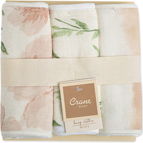 3 pc. Burp Cloths, Parker - Crane Baby | Maisonette