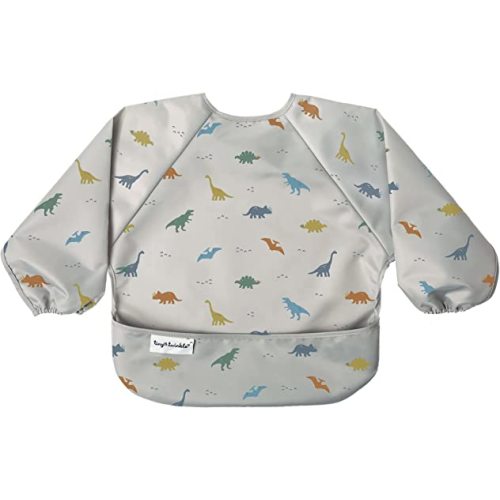 Tiny Twinkle Mess Proof Baby Bib, Full Sleeve Bib Outfit, Waterproof Bib for Toddlers, Machine Washable, Tug Proof Closure