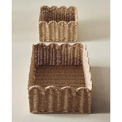 SMALL SCALLOPED BASKET | Zara Home United States of America