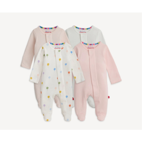 Magnetic 4-Pack Footie 0-3m