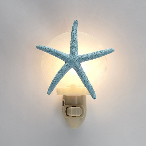 The Seashell Company Starfish LED Night Light White Blue Green Color & Reviews | Wayfair