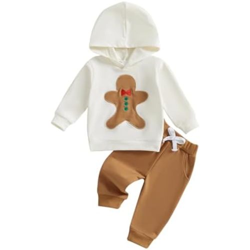 Infant Baby Boy Fall Winter Clothes Outfits Hooded Long Sweatshirt Pants Set Toddler Clothes 6 12 18 24 Months 2T