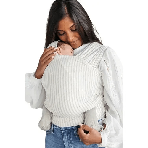Solly Baby Wrap Carrier, Newborn to Toddler 8-25 Lbs., Buttery-Soft & Lightweight Fabric, Postpartum Essential, Mother’s Day Gift for New Moms, Driftwood Stripe