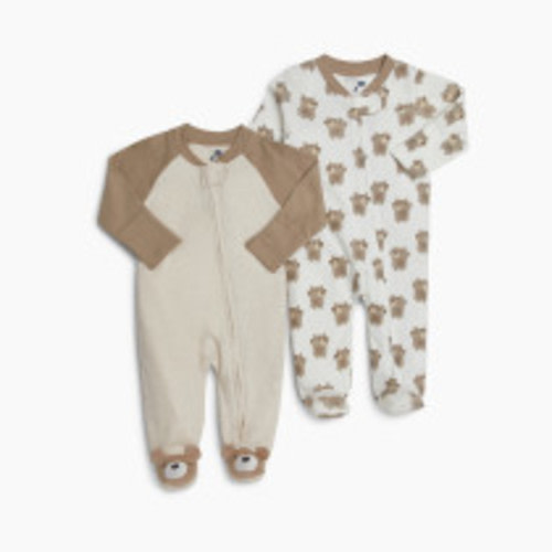Small Story Printed Footie (2 Pack) - Bear Hugs, 6-9 M