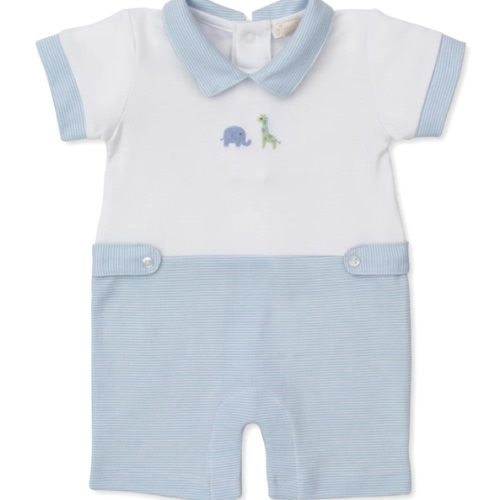 SCE Safari Wild Hand Emb. Short Stripe Playsuit