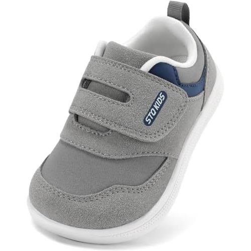 STQ KIDS Toddler Wide Toe Box Shoes Barefoot Boys Girls Fashion Sneakers