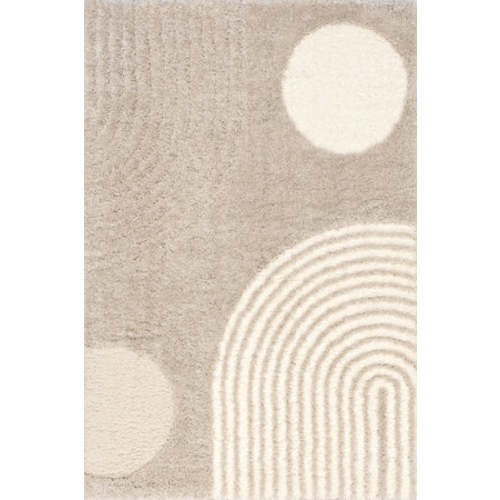 Maren Hazy Swirls Rug | Light Brown