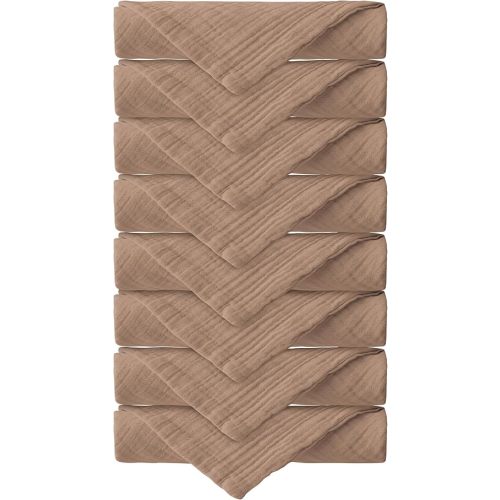 Muslin Baby Washcloths, 100% Cotton, Super Soft Absorbent, wash Cloths for Babies, Baby Wipes, Face Towels, 11"x11", Newborn Essentials – Pack of 8