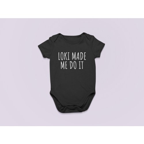 Cute Viking Baby One-piece - Funny Pagan Baby Shirt - Loki Made Me Do It - Baby Gift Idea - Many Colors And Sizes - All Cotton
