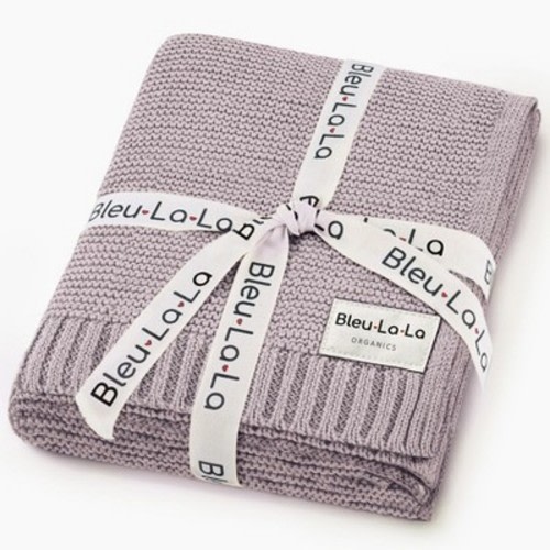 Bleu La La 100% Luxury Organic Cotton Baby Swaddle Blanket for Newborn and Infant Boys and Girls - Lilac Dreams